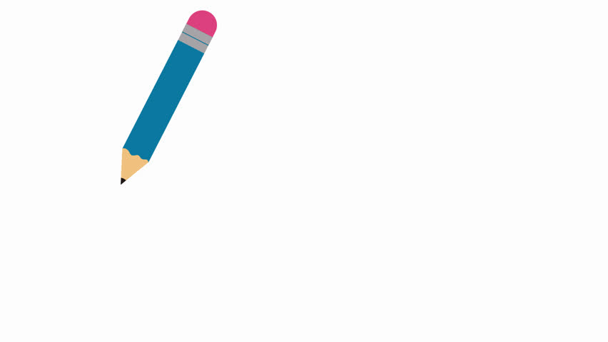 pencil icon animation illustration flat