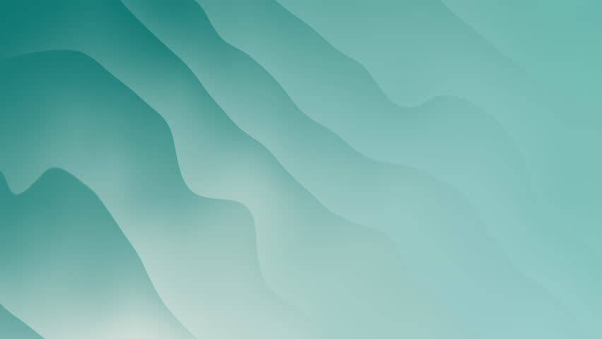 Teal Gradient Waves abtract background