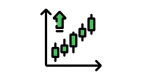 animated candlestick chart stock market icon - Powered by Shutterstock - Get 15% off with code: PIKWIZARD15