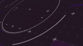 When HUD loads twin rings rotating, line graph rising and ticker updating to visualize data trends. Futuristic, digital, analytics, abstract, technology, interface, motion - Powered by Shutterstock - Get 15% off with code: PIKWIZARD15