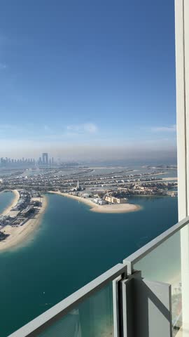 Aerial View of Palm Jumeirah, Dubai – Luxury Island

Dubai’s iconic man-made island shaped like a palm tree. The video captures luxury villas, skyscrapers, and turquoise waters of the Arabian Gulf