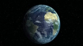 After pause golden wave streaming across rotating Earth, pulsing highlighting South America targets. Planetary, space, cosmos, technology, digital, futuristic, innovation - Powered by Shutterstock - Get 15% off with code: PIKWIZARD15