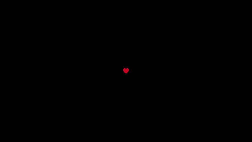 Red flying hearts pop burst. blast of heart collection. valentine's day sign of love. love explosion. red hearts flying on black background animation