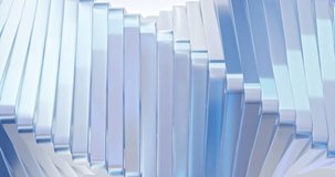 Abstract background featuring twisting vertical shapes with translucent blue and white reflections, creating a clean, modern, and dynamic visual texture. - Powered by Shutterstock - Get 15% off with code: PIKWIZARD15