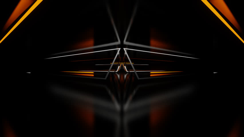 Orange and White Neon Shapes Area Background VJ Loop in 4K