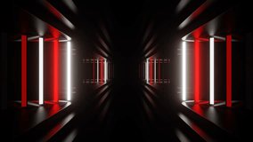Red and White Neon Side Lights in Corridor Background VJ Loop in 4K - Powered by Shutterstock - Get 15% off with code: PIKWIZARD15