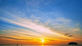 A surreal nighttime seascape featuring an eerie green glow across the horizon, likely from fishing boat lights, with a small island silhouetted in the distance under a moody, cloud-filled sky. - Powered by Shutterstock - Get 15% off with code: PIKWIZARD15
