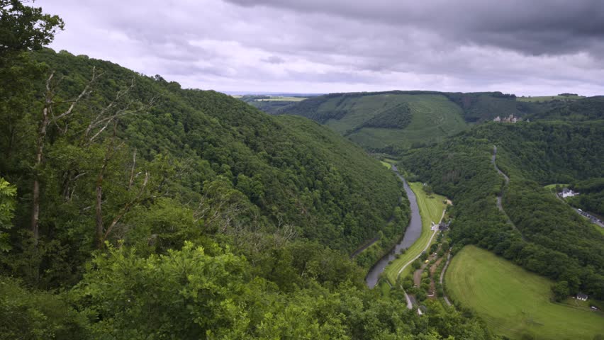 Panorama in Luxembourg nature near Bourscheid