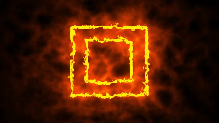 moving animation of a square frame that lights up like a sword saber. rotating glowing box background

