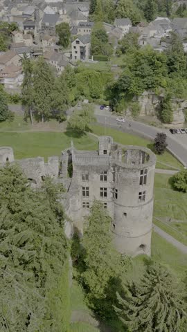 Chateau de Beaufort, Luxembourg HLG, rec2100, vertical