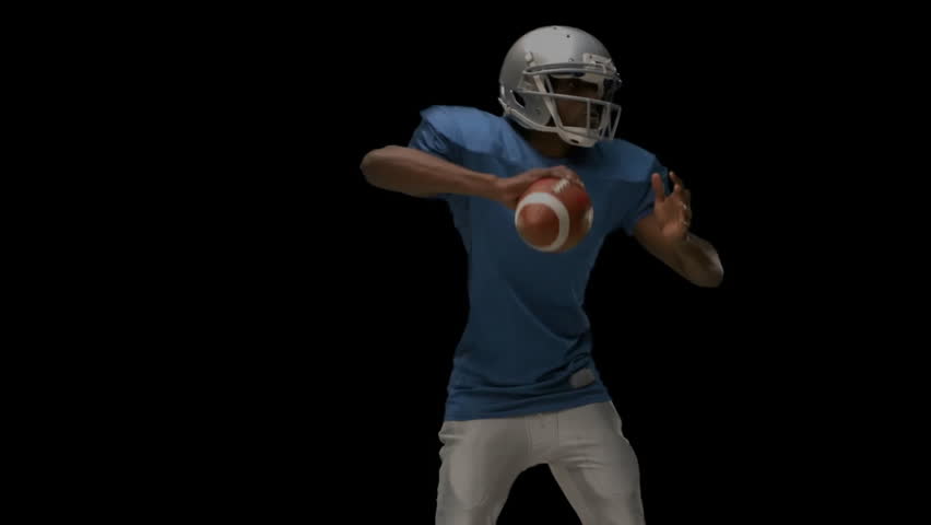 Quarterback holding ball screens emerging code on jersey defender tackling in tech simulation. Sports, technology, digital, action, innovation, competition, programming - Powered by Shutterstock - Get 15% off with code: PIKWIZARD15