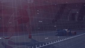 Male athlete grabbing rings and doing push-ups in fitness session, animated graph tracking strength. Strength, training, fitness, workout, motion, technology, performance - Powered by Shutterstock - Get 15% off with code: PIKWIZARD15