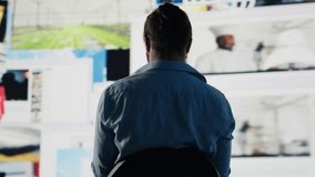 Young man stares at smartphone in distress symbolizing toxic impact of social media on mental health. Likes, posts and endless scrolling lead to stress and depression. Overwhelmed user. Camera A. - Powered by Shutterstock - Get 15% off with code: PIKWIZARD15