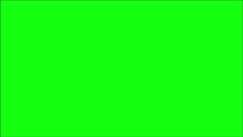 Yellow 3D spheres appear, rotate in a circular formation and gradually disappear on chroma key background.