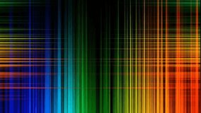 vertical horizontal  lines in a vibrant rainbow gradient, ranging from deep blues on the left through green and yellow to bright oranges and reds on the right, all set against a black background - Powered by Shutterstock - Get 15% off with code: PIKWIZARD15
