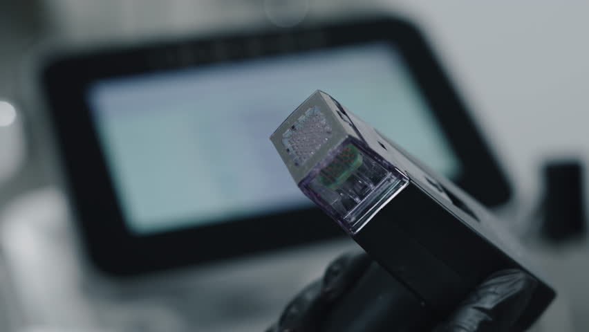 microneedle RF device for cosmetic treatments