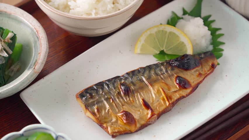 Grilled mackerel set meal-Common Japanese set meals