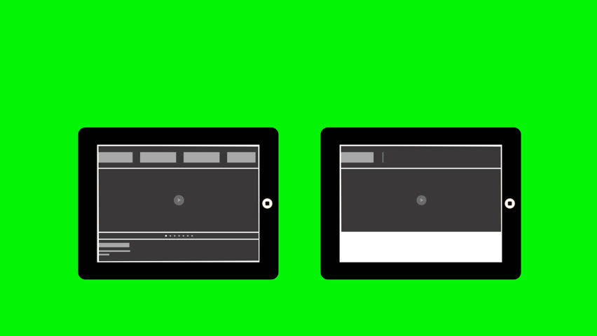 Tab tablet animated simple icon element asset visual template