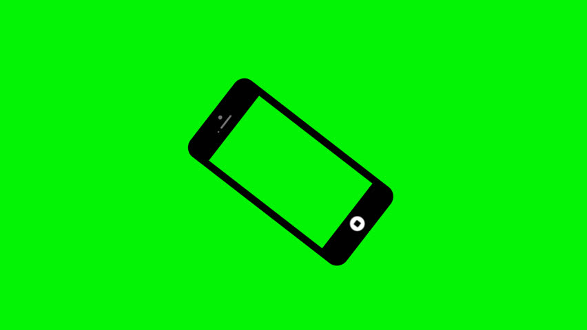 Rotate smartphone animated simple icon element asset visual template