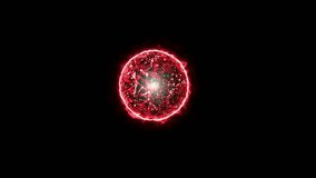 Glowing Red Energy Orb Pulse Effect Animation - Powered by Shutterstock - Get 15% off with code: PIKWIZARD15