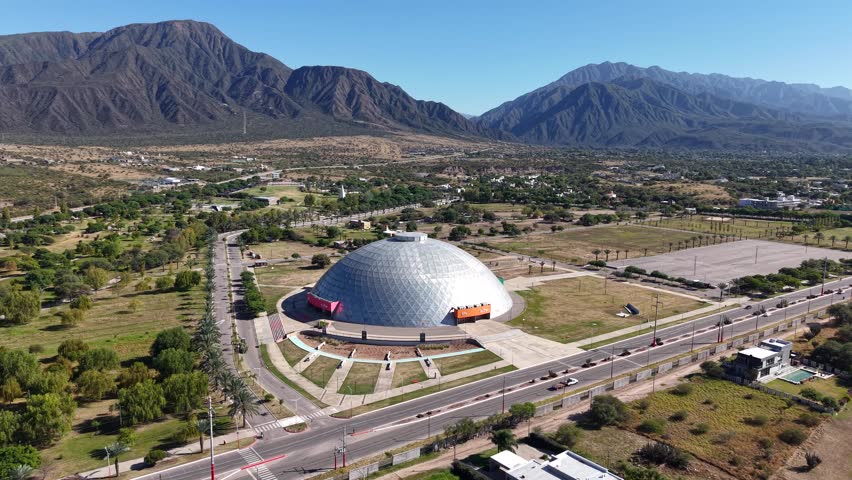 Aerial view of the Super Dome in La Rioja, Argentina.