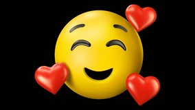 Heart Eyes Love Emoji 3D Animation in 4K – Romantic Smiley Face - Powered by Shutterstock - Get 15% off with code: PIKWIZARD15
