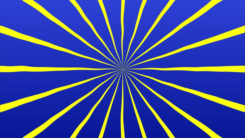 Radiant Yellow Burst Looping Animation – Blue Background Energetic Line Explosion for Sports Promos, Game Intros, Concert Visuals, Ad Backgrounds, and Digital Openers