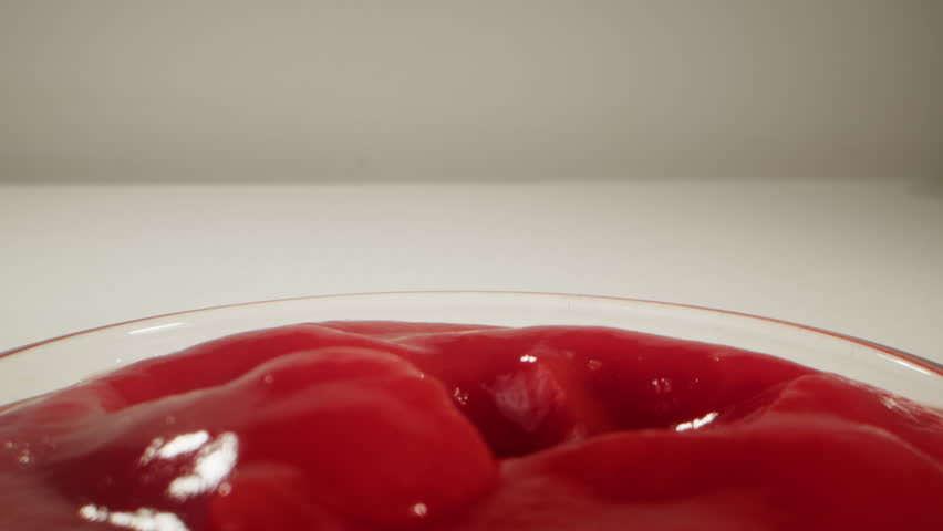 Ketchup tomato barbecue sauce, Chicken nuggets with salsa tomato sauce - unhealthy american fried fast food.