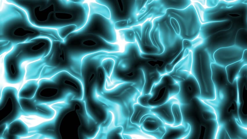 Abstract animated background with glowing blue black liquid plasma texture pulsing in seamless loop, creating futuristic electric vibe ideal for tech intros, techno motion design, and visual effects - Powered by Shutterstock - Get 15% off with code: PIKWIZARD15