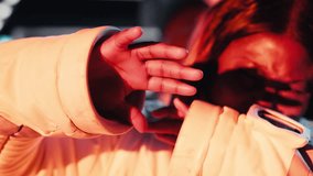 Astronaut blinded by light coming from alien vessel outside cockpit window while mapping unknown worlds. Cosmonaut studying cosmic origins making contact with extraterrestrial presence, camera B - Powered by Shutterstock - Get 15% off with code: PIKWIZARD15