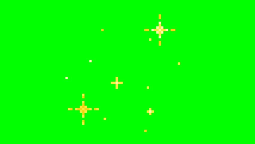 Star shine, pixel art animation 