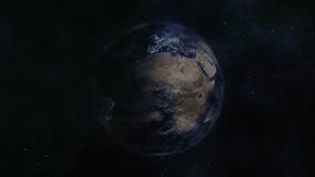 Rotation starting Earth glowing with network arcs while skull overlay emerging showing hack threat. Geography, cybersecurity, technology, connectivity, digital, sci-fi, innovation - Powered by Shutterstock - Get 15% off with code: PIKWIZARD15