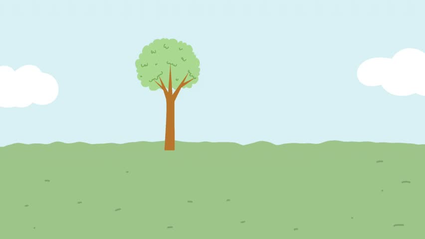 Looping animation of how a shadow forms when sunlight hits an object. Perfect for educational use about light and shadow formation for kids or school presentations