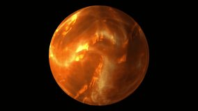 Fiery Orb Animation : A Digital Rendering of a Celestial Body - Powered by Shutterstock - Get 15% off with code: PIKWIZARD15