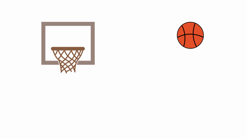 basketball  icon animation illustration flat