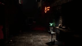 Cyberpunk Alley at Night with Rain and Neon Lights - Powered by Shutterstock - Get 15% off with code: PIKWIZARD15