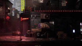 Cyberpunk Alley at Night with Rain and Neon Lights - Powered by Shutterstock - Get 15% off with code: PIKWIZARD15