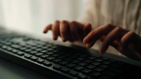 Hands Typing on Keyboard with Data Mining Text and Digital Graphic Elements in Modern Workspace Environment. Asymptotic smart data analytic. - Powered by Shutterstock - Get 15% off with code: PIKWIZARD15