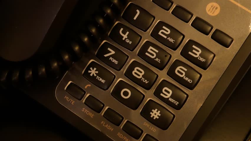landline telephone on hotel desk