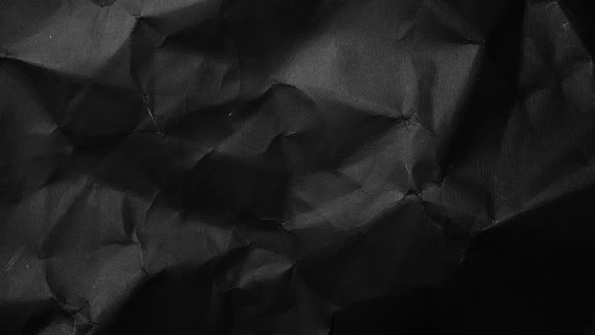 Black Crumpled Paper Texture Seamless Wrinkled Stop Motion Loop