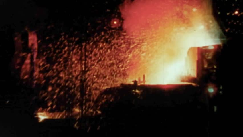 Steel Melting at Casting Forge 