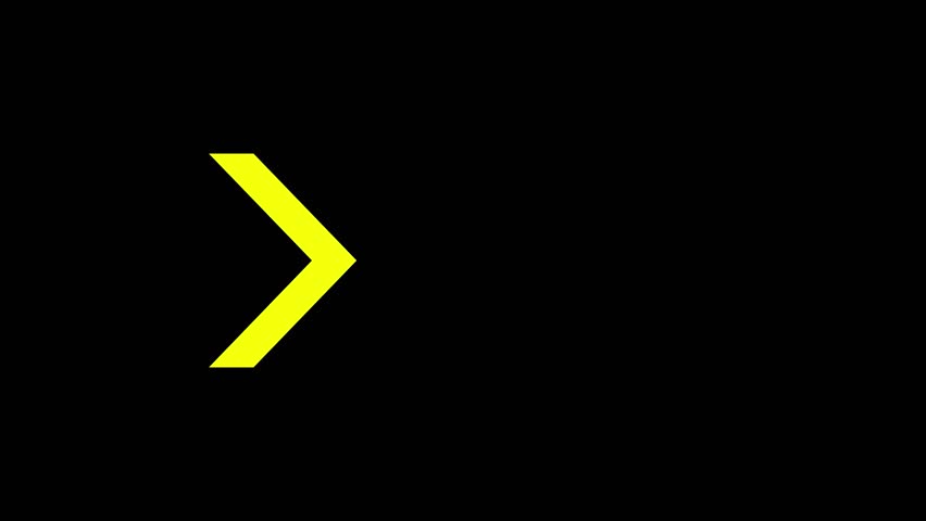 Neon Arrow icon isolated on black background HD Video motion graphic animation