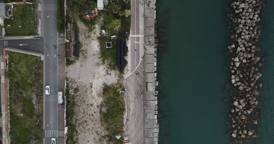 Aerial view of Salerno, Campania, Italy.