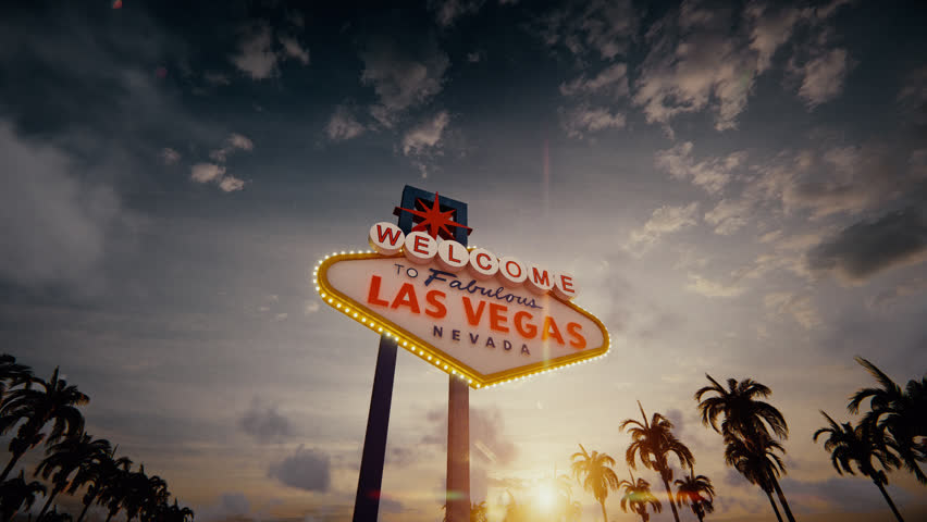 Las Vegas Night 3D Video Animation