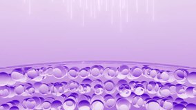 Skin care essence or laser beauty treatment, activating skin cells, cosmetic moisturizing essence promotes cell regeneration, concept skin care solution. Cosmetic ads, purple background, 3D animation. - Powered by Shutterstock - Get 15% off with code: PIKWIZARD15