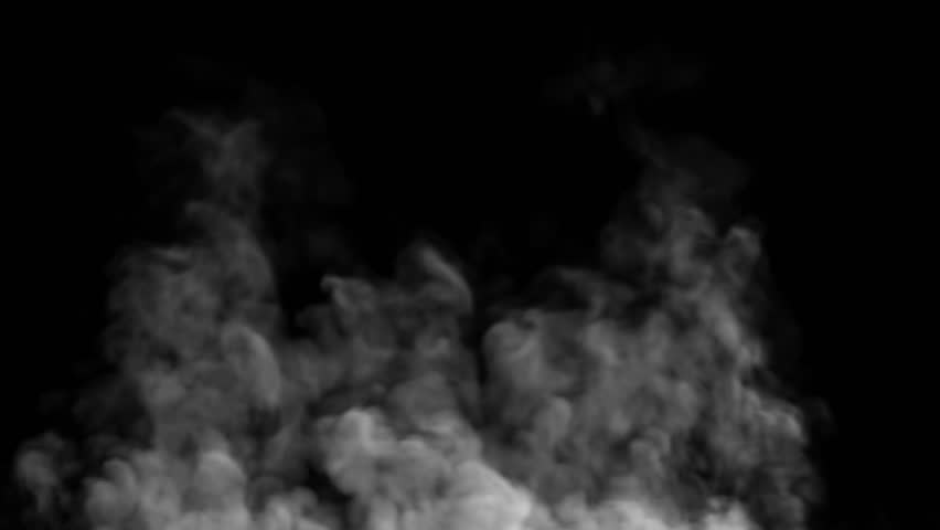 Smoke or fog moves and spreads in space