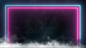 Background video of a neon frame on a dark background. - Powered by Shutterstock - Get 15% off with code: PIKWIZARD15