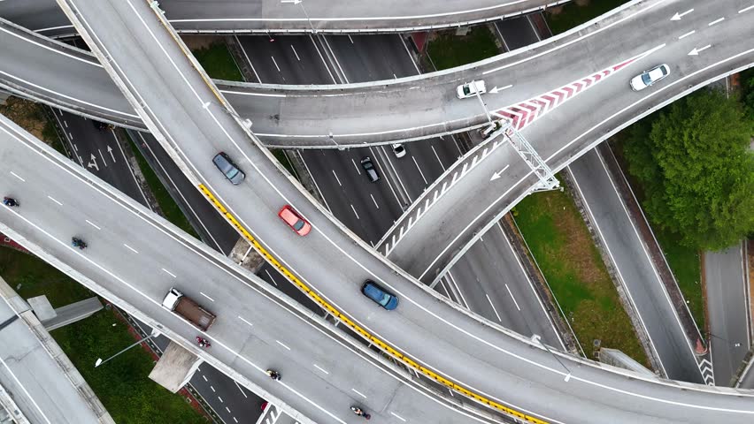 Spaghetti junction in Petaling Jaya near Kuala Lumpur, Malaysia