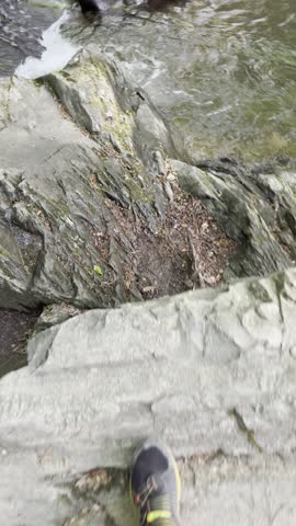 Spruce Flats Falls, waterfall, Great Smoky Mountains, Tennessee nature, Smoky Mountains, hiking trail, 4K nature, HDR waterfall, scenic waterfall, forest waterfall, mountain stream, flowing 