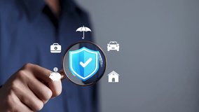 Insurance online concept, life, family, health, financial, car and real estate for risk management. - Powered by Shutterstock - Get 15% off with code: PIKWIZARD15